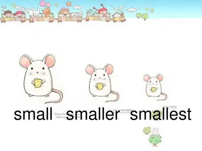 small smaller smallest