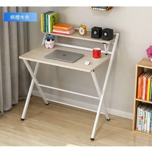 宜家易居落地可折叠书桌家用成人简约现代学生单人省空间写字桌经