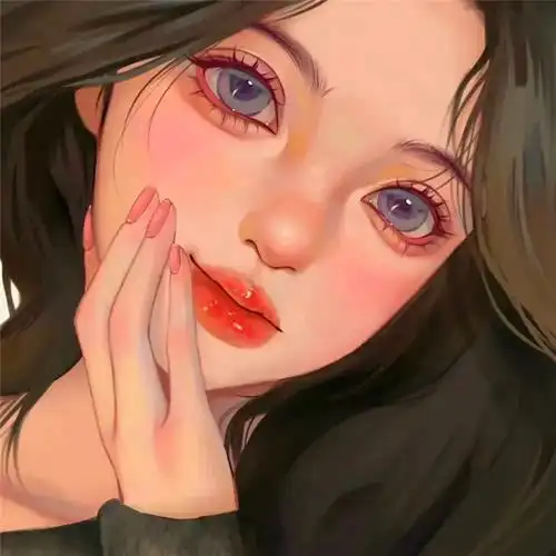 超好看的气质女生手绘头像