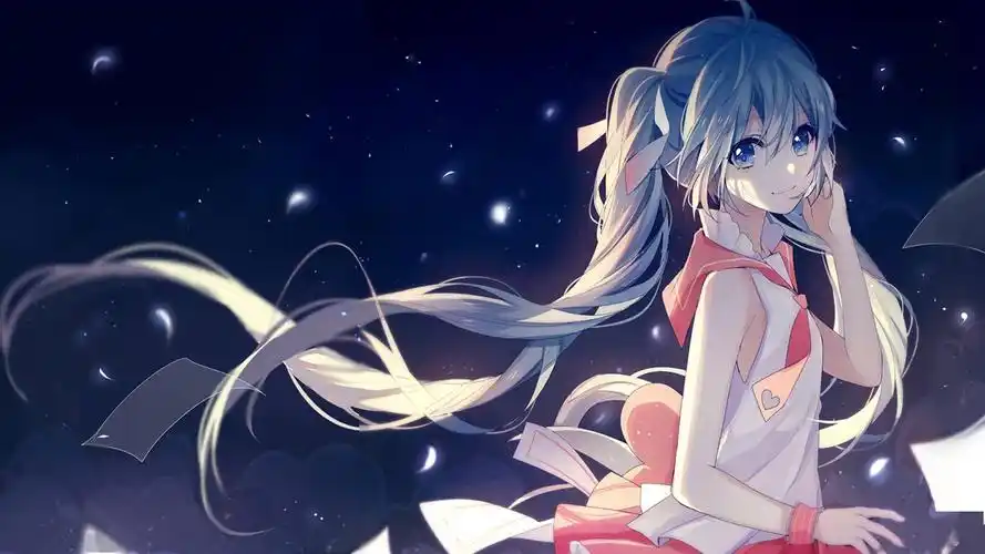 精美的二次元卡通少女壁纸,美艳而优雅