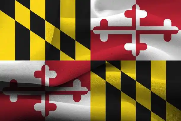 美国马里兰州国旗图片