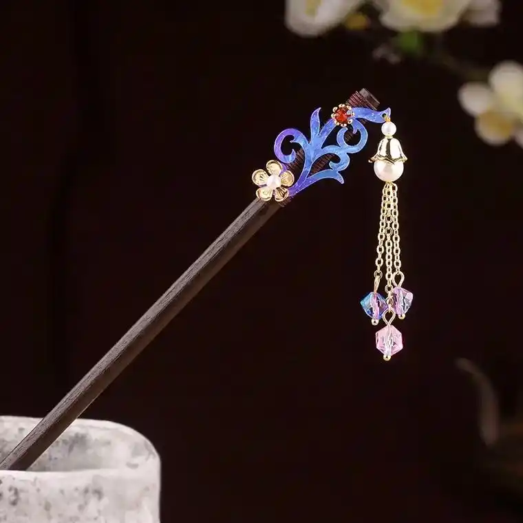 古风手工发簪系列.#原创手作 #发簪 #国风古韵 #盘发 # - 抖音