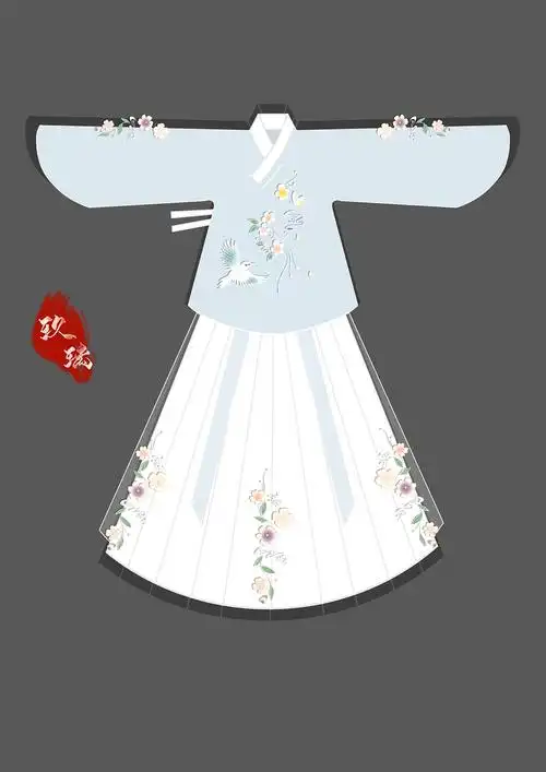 汉服设计稿_玖璃原创汉服设计-站酷zcool