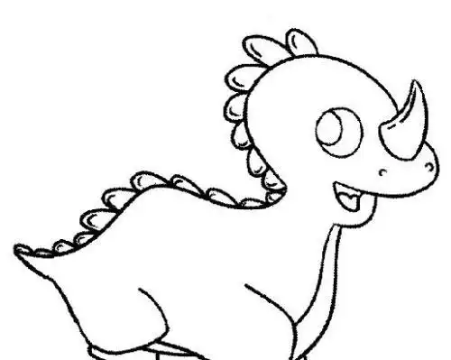 所有吃草的恐龙简笔画