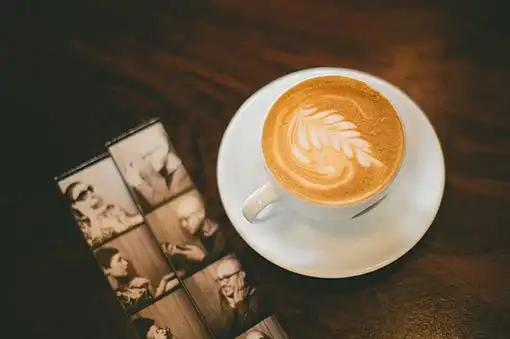 文艺小资咖啡意境图片