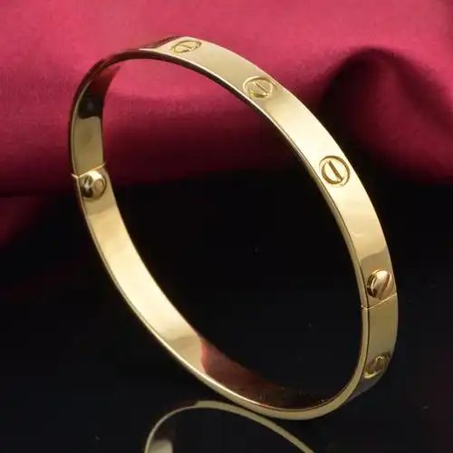 【中古】cartier/卡地亚 18k黄金 女士手镯