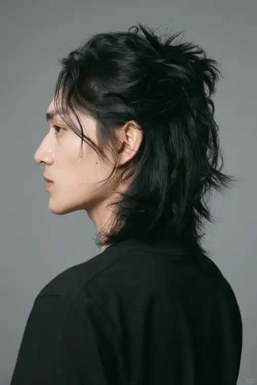 男生长发参考夏日复古慵懒卷发