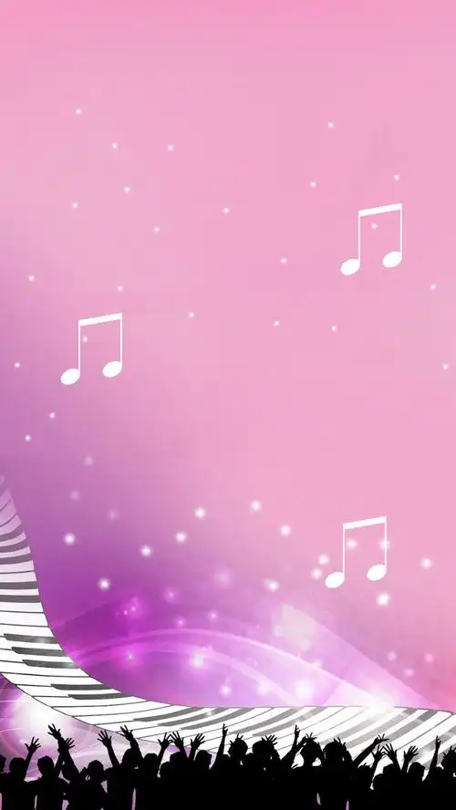 人物剪影音乐钢琴h5背景