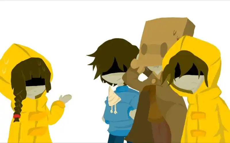 如果小小梦魇端游三主角梦魇1dlc梦魇2和手游主角极小梦魇相遇