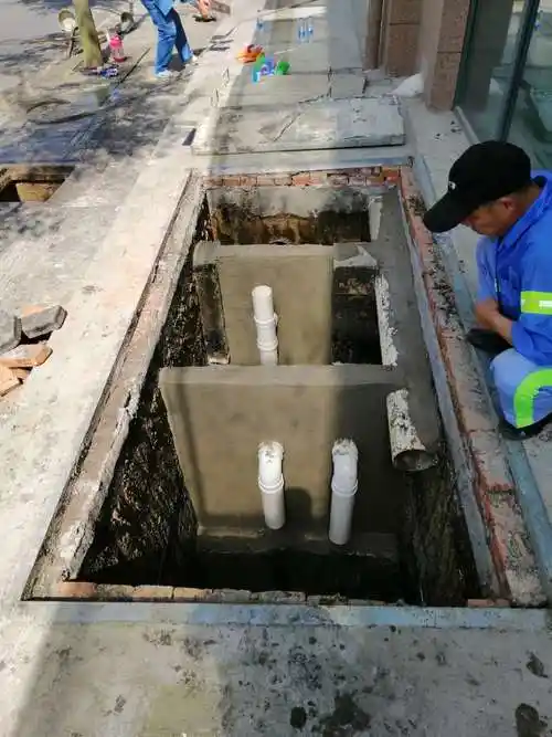 闸北青浦区盈浦街道南横村隔油池改造施工完成