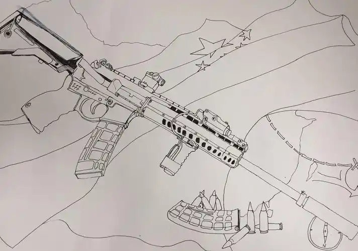 水鑫陪伴想画就画打卡蹈66期～ ——现代军事《武器篇》