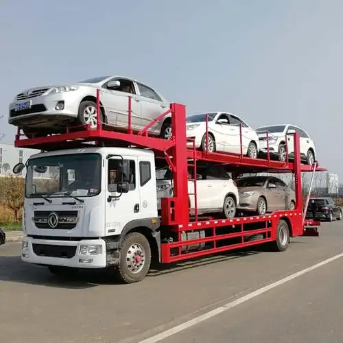 东风d12单桥轿运车一拖五轿运中转车车辆运输车厂家可分期