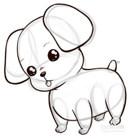 狗头儿童画手工