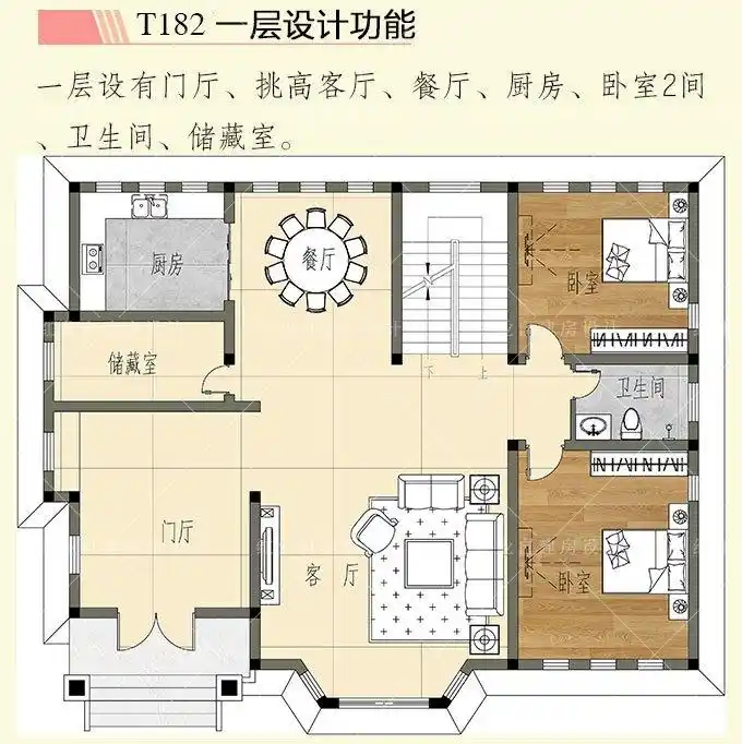 农村自建复式楼,带旋转楼梯才有空间感,推荐5款设计美观实用