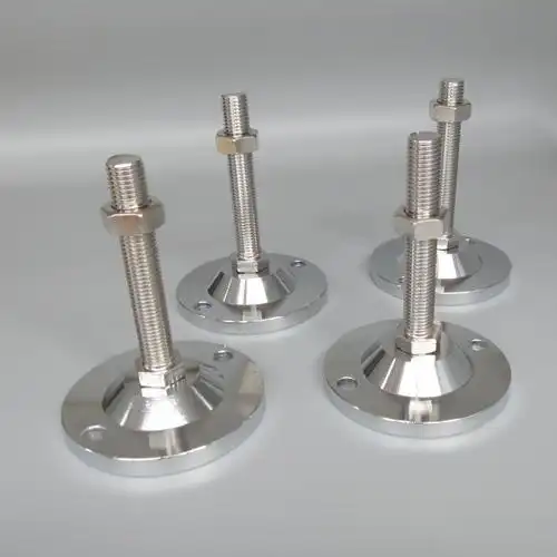 m16重型机械脚杯,底径100mm带定位孔调整脚,支撑脚