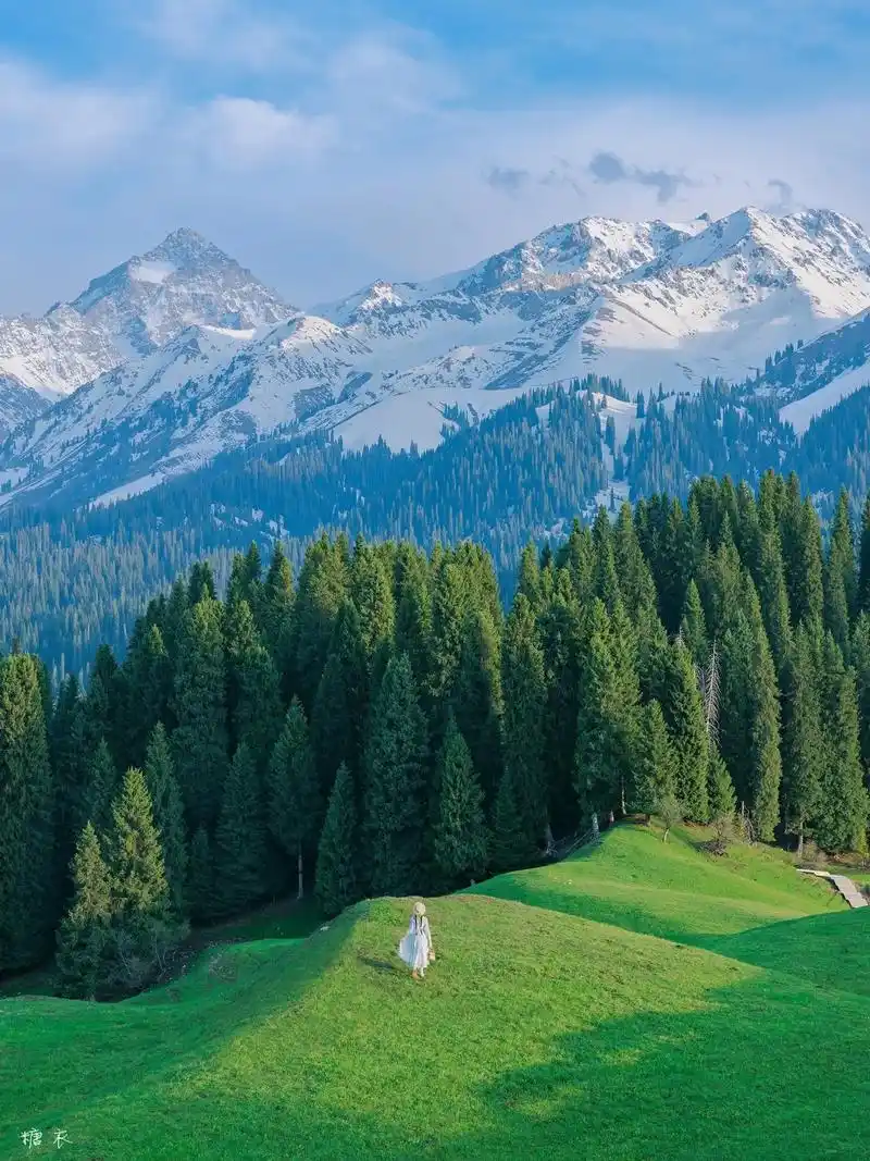 新疆小众草原95库尔德宁像漫画!人少景美.95*hello, - 抖音