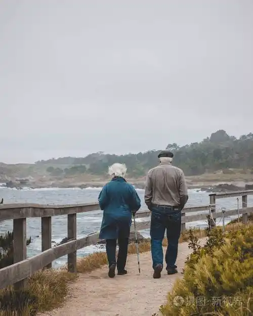 那对老夫妇在沙滩上