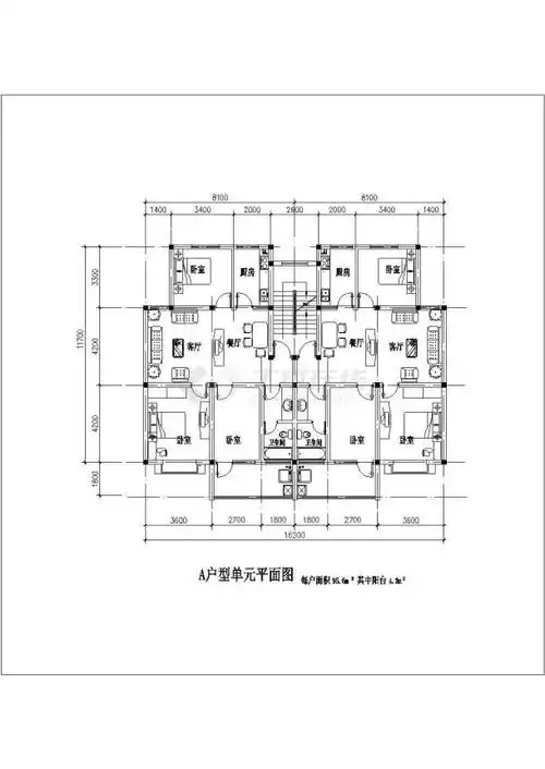 多层住宅户型集锦cad图纸