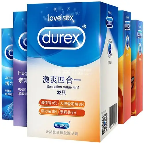 杜蕾斯避孕套激爽四合一32只装