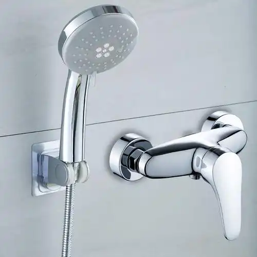 铜赛若淋浴龙头冷热简易花洒喷头混水阀家用卫生间浴室水龙头开关