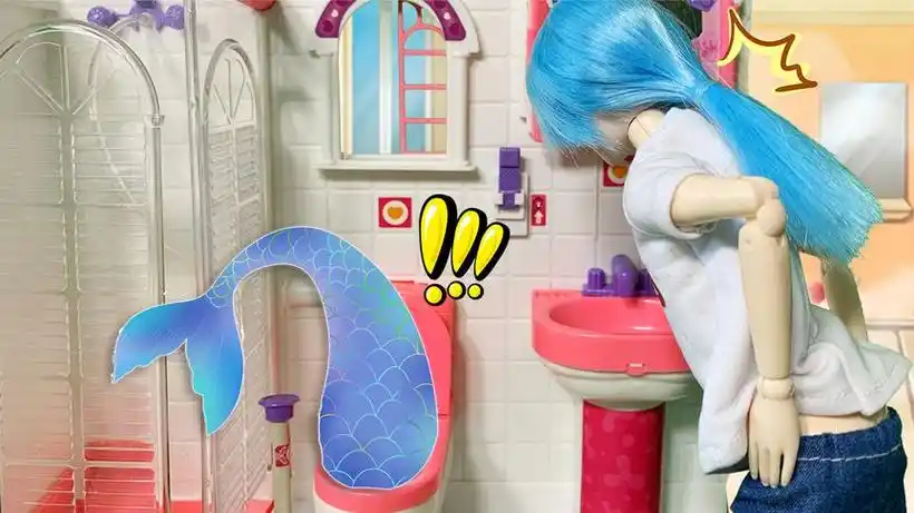 叶罗丽故事 马桶里钻出一只美人鱼 催眠水王子冰公主当仆人