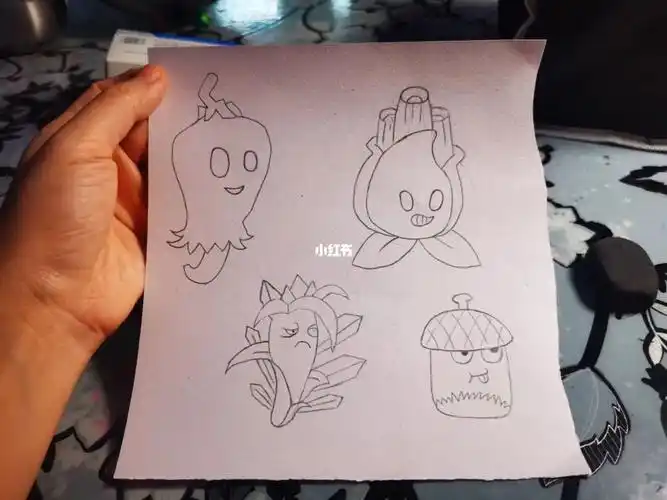 给小猴子画的植物大战僵尸2