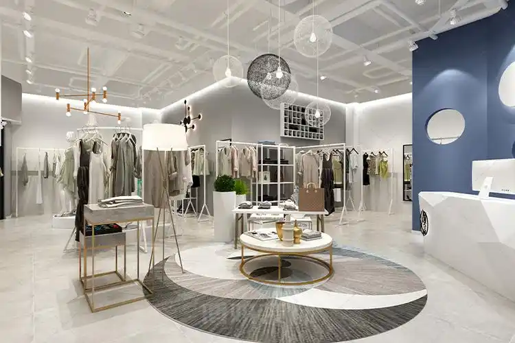 博妍梦幻少女感女装店装修设计方案效果图