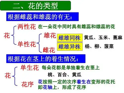 济南版八年级上册第四单元第一节 花的结构和类型(共147张ppt)