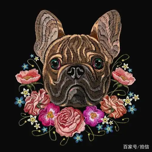 刺绣动物图样,你能看出这其实是画的吗?