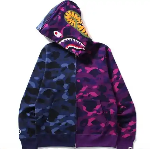 2017全新bape鲨鱼头外套这样穿最凶