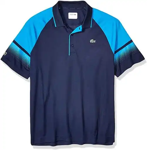 lacoste 鳄鱼牌 男式运动短袖超干插肩袖 polo 衫 w/渐变印花