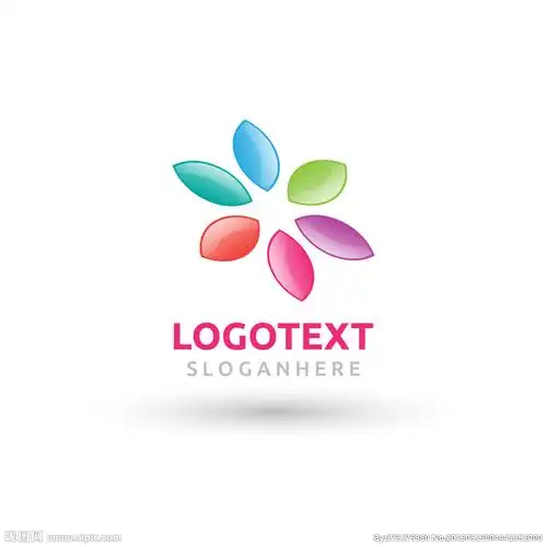 五颜六色的花花瓣标志