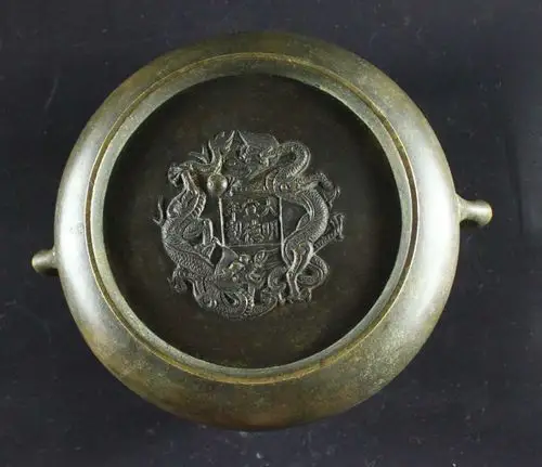 03大明宣德炉双龙报款蚰耳炉