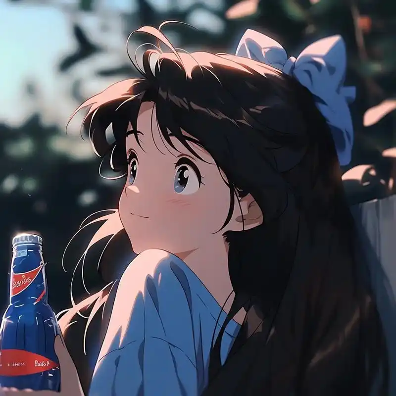 ai绘画# 夏日女生动漫头像 676767