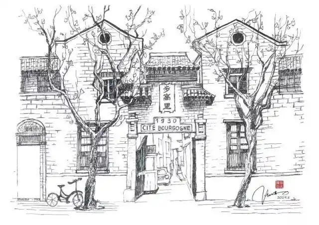 赞!七旬女建筑师手绘上海石库门,有杜公馆,也有老虎窗