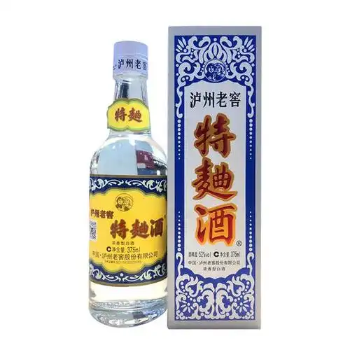 52度泸州老窖特曲酒60版375ml500ml
