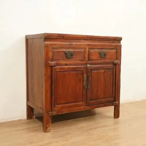 家具上新丨老榆木两门两抽柜子