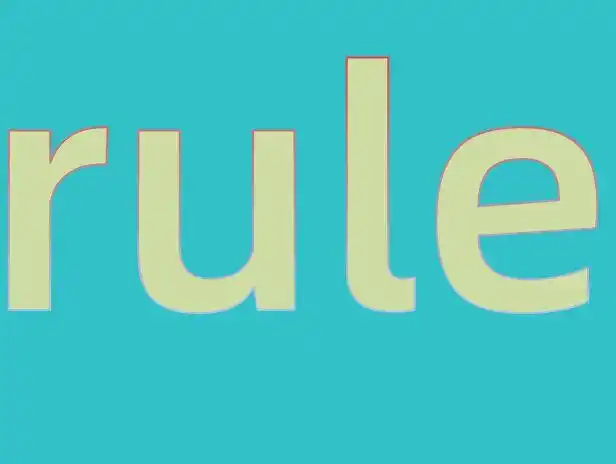 和大家一起学习单词rule