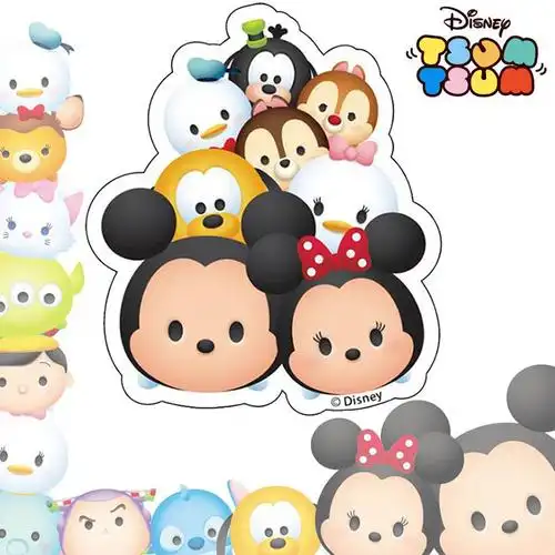 ccの杂货铺 迪士尼 tsum 叠叠乐 米奇米妮 卡通公仔玩具 摆件_7折现价