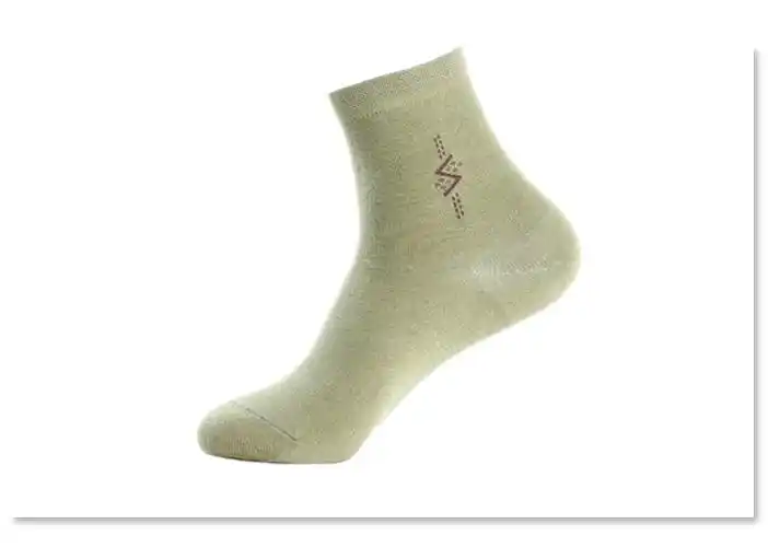 4双装纳米铜纤维抗菌防臭棉袜*铜色