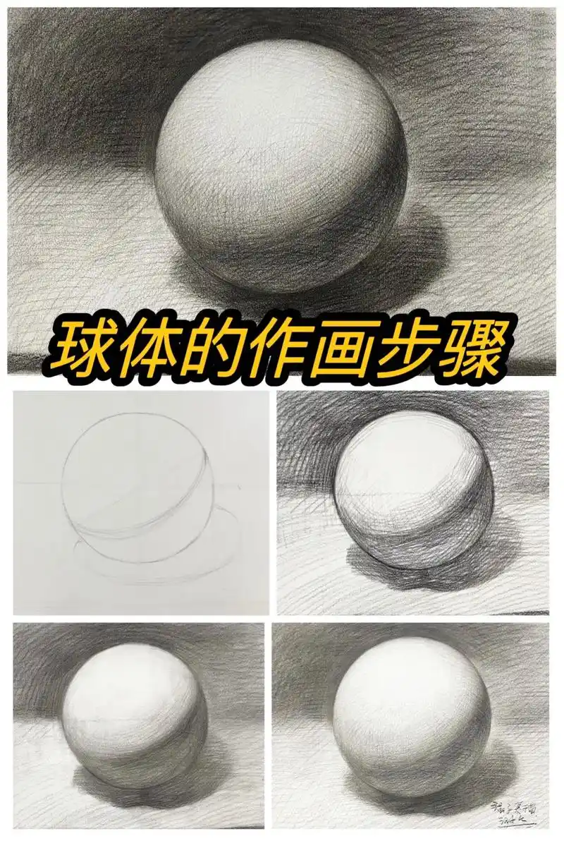石膏圆画画步骤.#石膏圆#零基础学画画 #一起学画画 #零基 - 抖音