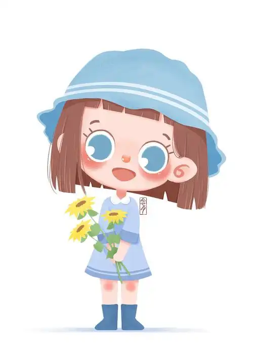 清新风格的小女孩