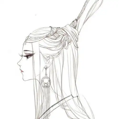 古风女子画背影简笔画古风美男侧颜简笔画古风男生侧脸怎么画男生侧脸