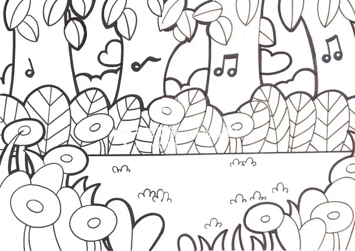 小红花95 草坪通用背景喔～ 临摹汤圆老师[亲吻]#简笔画教程# #简笔