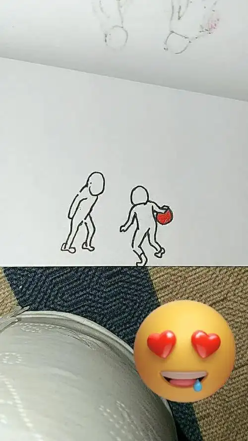 手翻画篮球,纸上动画篮球.