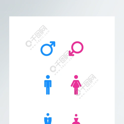 公共场所常用男女标志