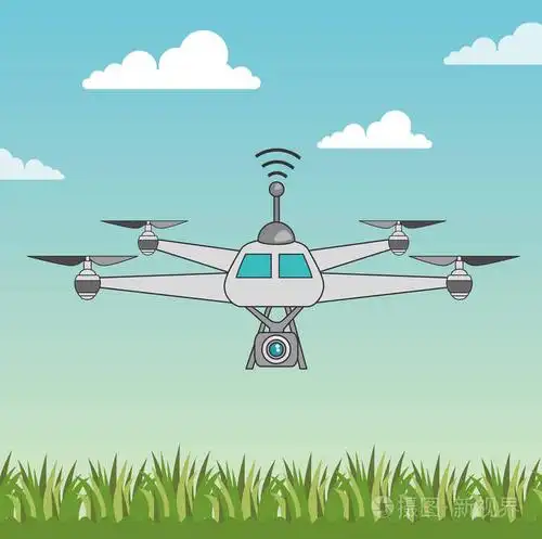 无人机和快递设计插画-正版商用图片0fozg4-摄图新视界