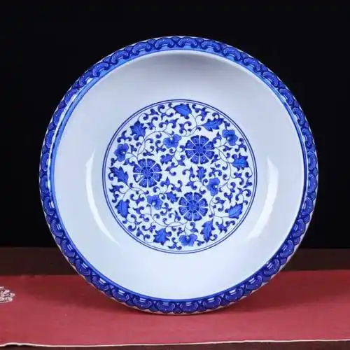 金鱼盆荷花缸 景德镇陶瓷鱼缸 青花陶瓷鱼盆 水仙盆乌龟缸 现代家居