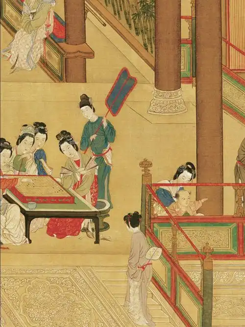 仇英明汉宫春晓图