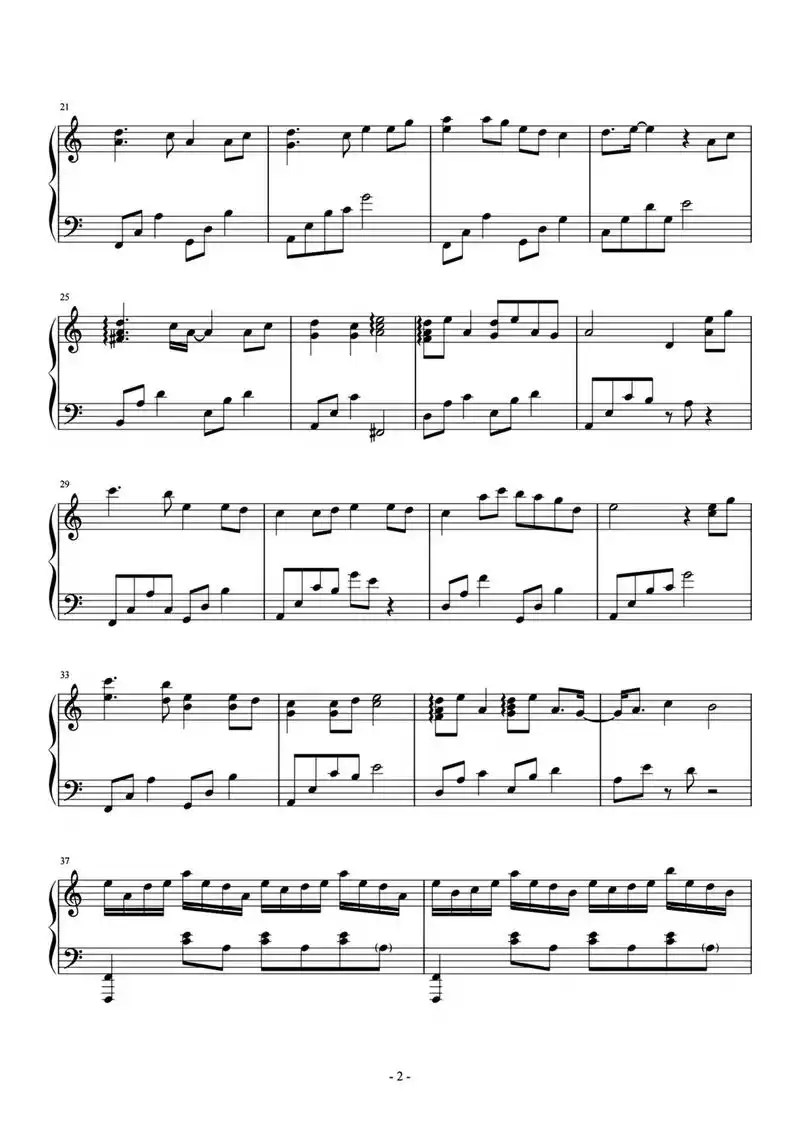 大鱼钢琴完整版原版谱子 - 抖音